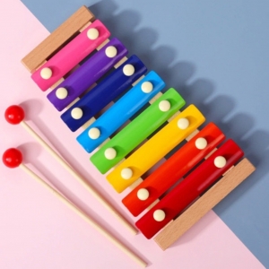 Toylelo Handicrafts Guitar Xylophone, Musical Toy for Kids with Children, Best Educational Development Musical Kid Toy as Best Holiday/Birthday Gift (Multicolor)