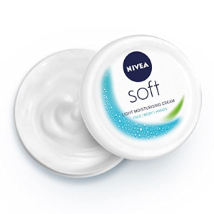 Nivea Soft Light Moisturizer For Face, Hand & Body, Instant Hydration, Non-Greasy Cream With Vitamin E & Jojoba Oil, 300 Ml